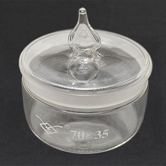 70x35mm glass alcohol cup for precise watch repair cleaning.