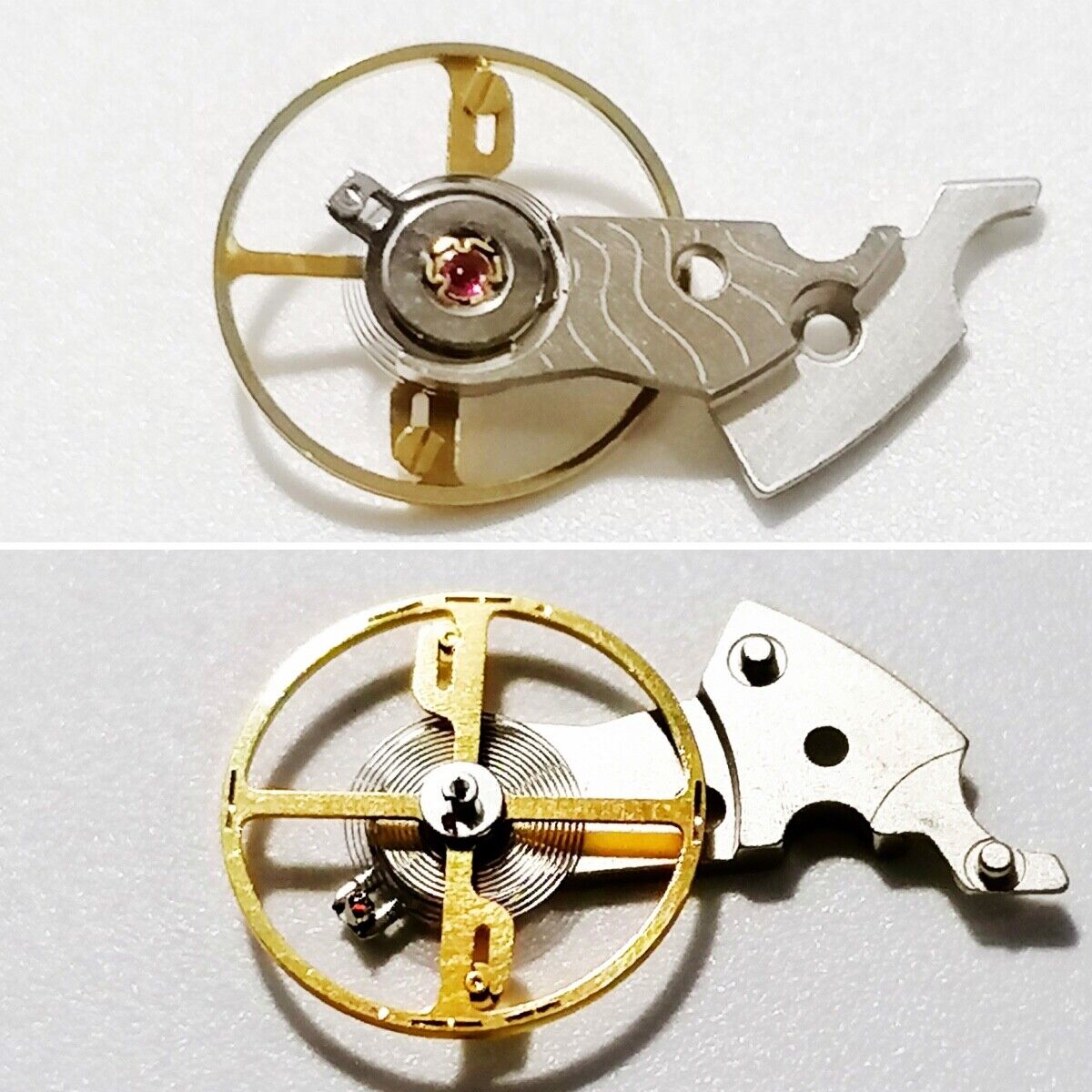 Balancier d'origine suisse avec attelle pour mouvement <tc>ETA</tc> C07.111