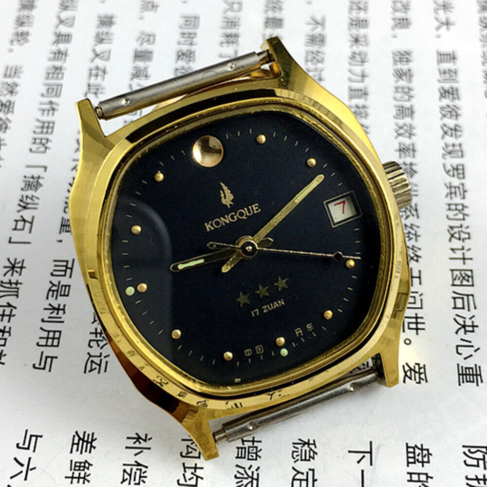 33mm China Chunlan Steel Manual Mechanical Watch 17 Jews Silver Dial+Watch Band