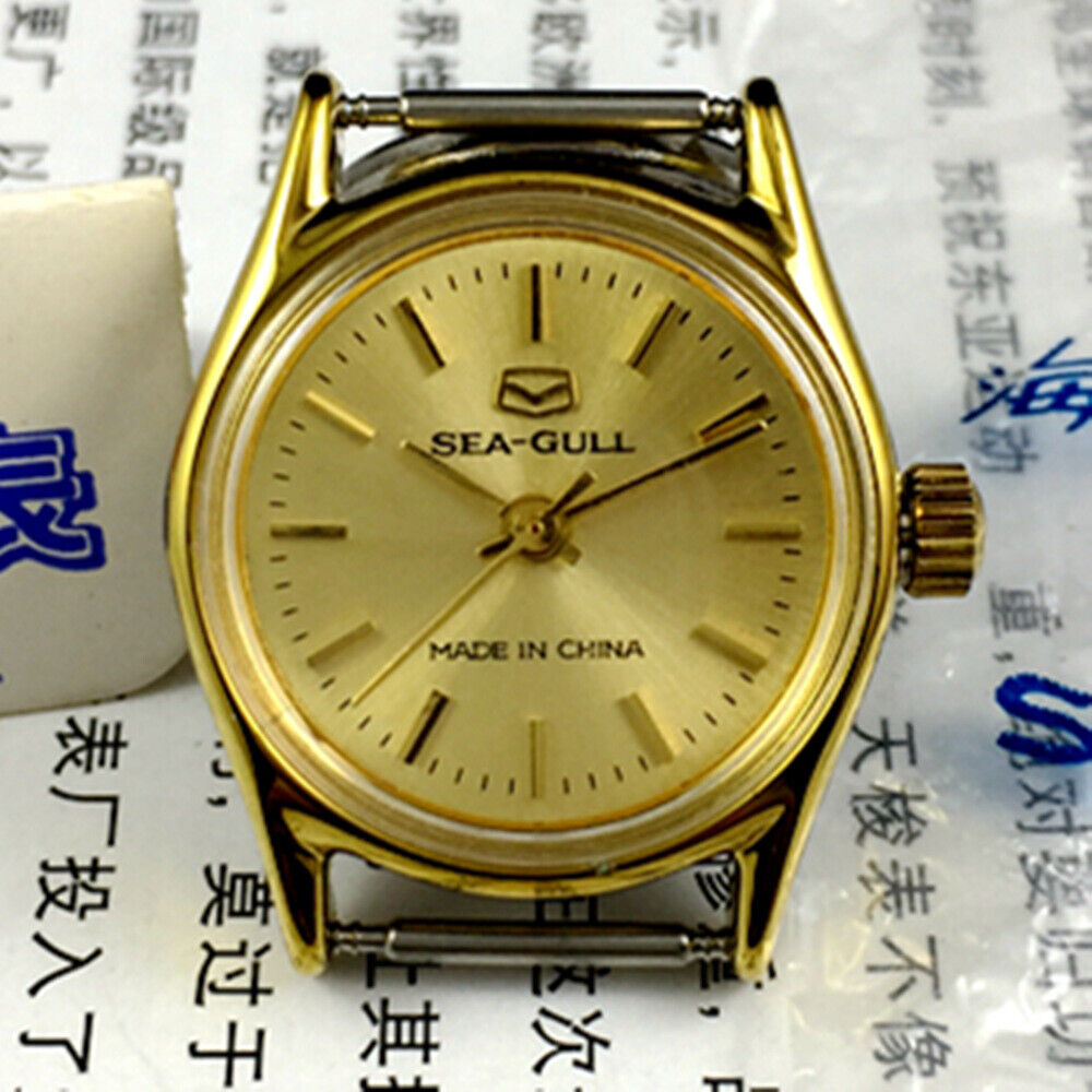 26mm Rundkoffer Goldener Nagel China Tianjin Seagull Handbuch Mechanische Damen Uhr