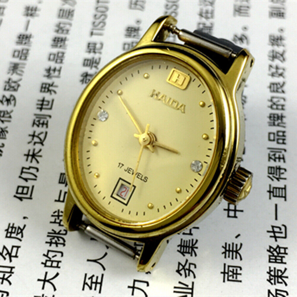 Manuel mécanique Lady Watch imitation diamant clou 17 juifs calendrier simple @ 6