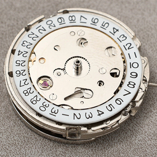 Dandong Silver automatic mechanical watch movement with second stop feature for precision timekeeping.
