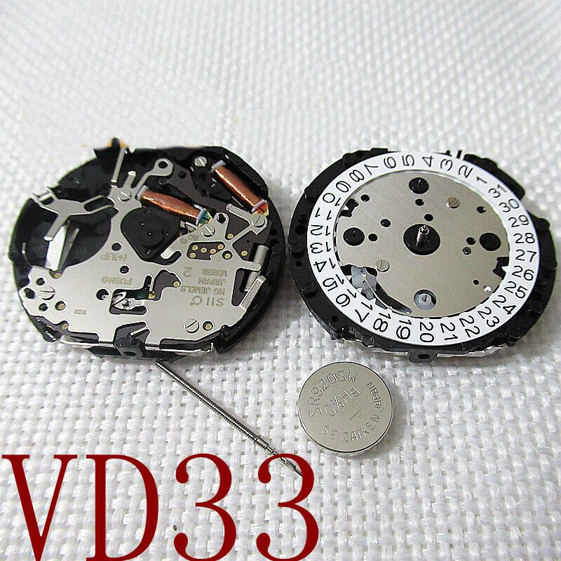 Hattori Epson TMI VD33A quartz watch movement, precision Japanese craftsmanship for reliable timekeeping.