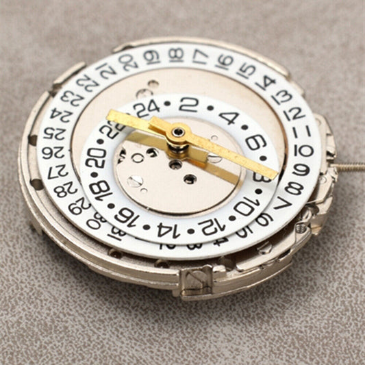 Dandong automatic watch with 24-hour display, date at 3 o'clock, multifunctional dial in stainless steel case