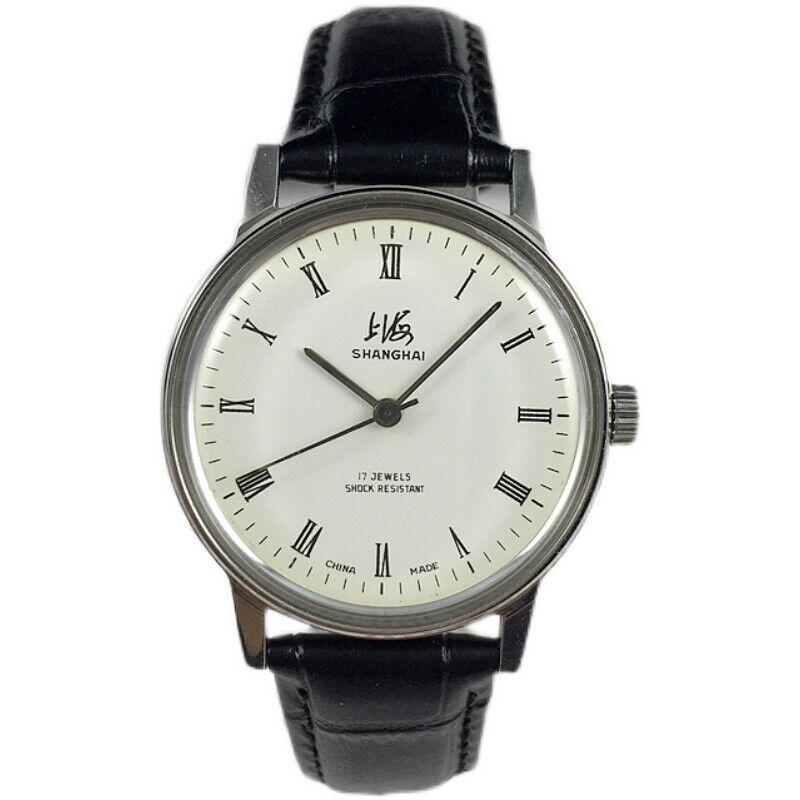 36mm Shanghai Factory Made 8120 Manual Mechanical Watch Shock-Resistant 17 Jews