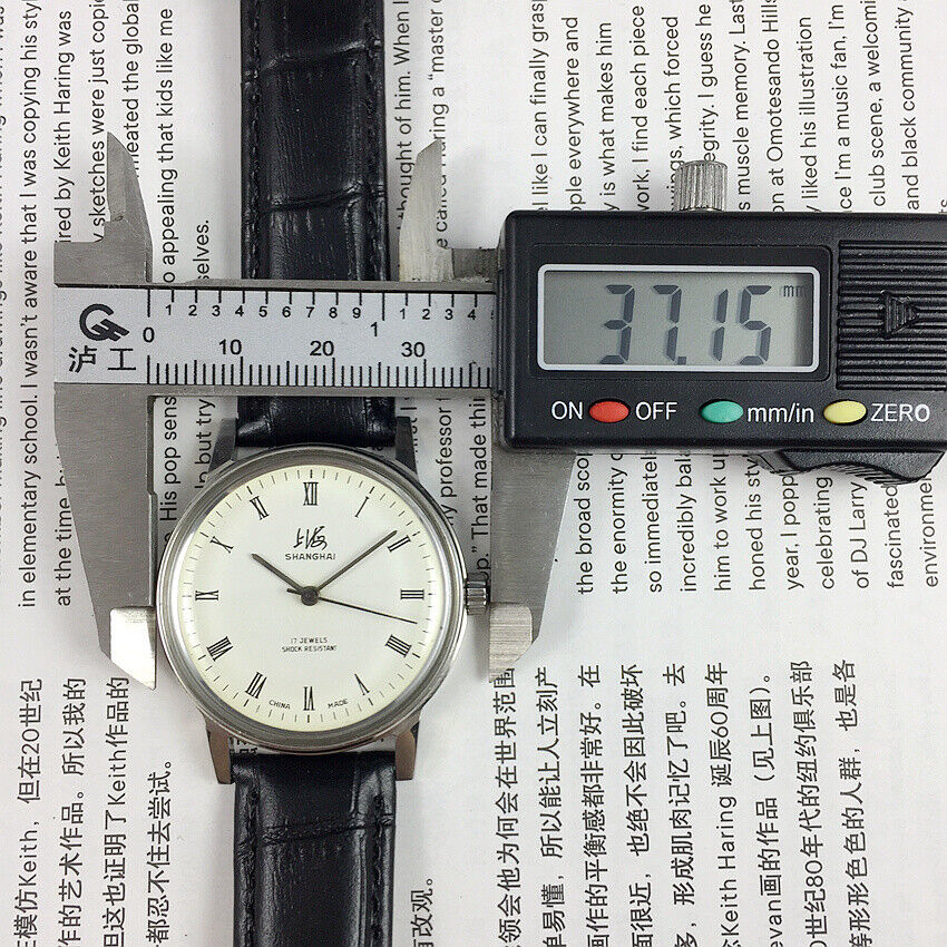 36mm Shanghai Factory Made 8120 Manual Mechanical Watch Shock-Resistant 17 Jews