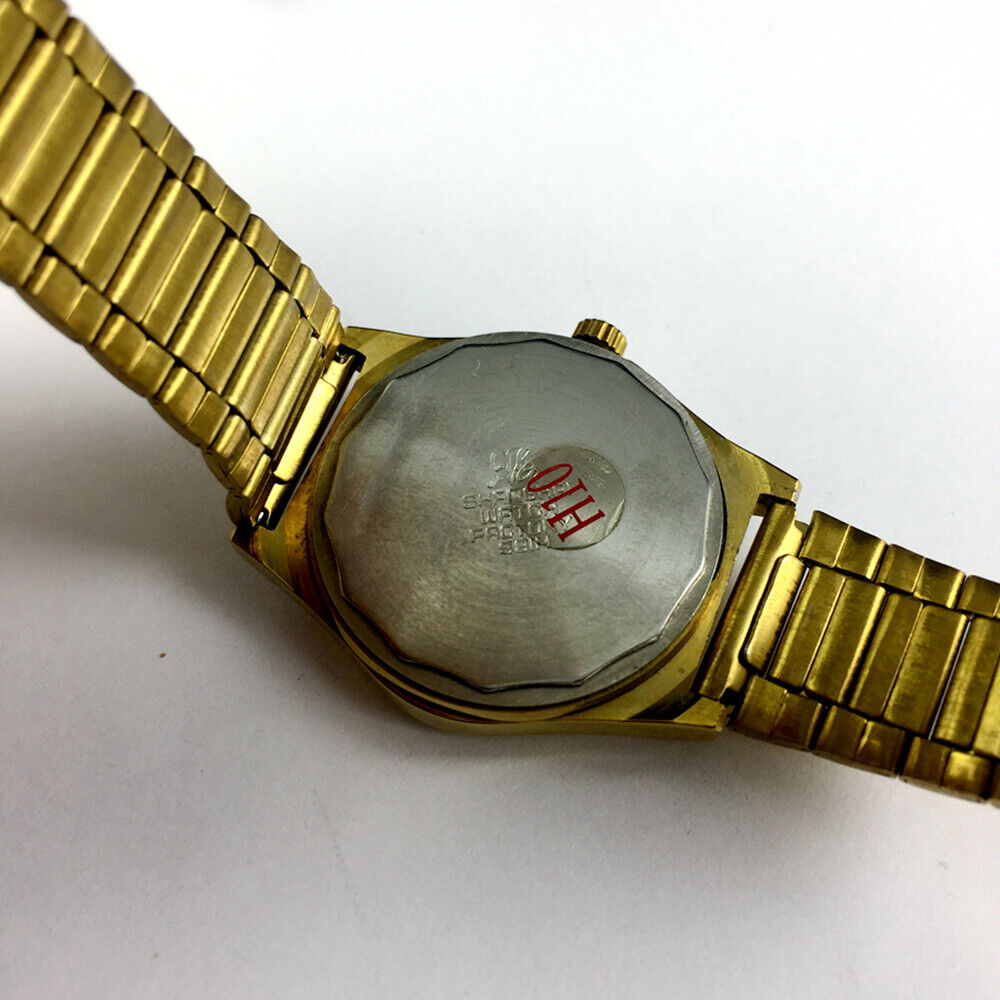 Montre mécanique manuelle fabriquée en usine à Shanghai, cadran marron foncé, double calendrier