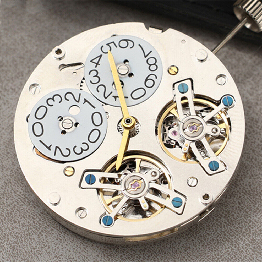 Asian Double Balance Wheel watch with Big Date at 12, automatic TL3303 movement, luxury style.