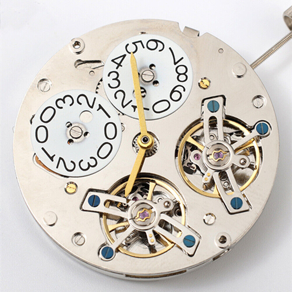 Asian Double Balance Wheel luxury watch with Big Date at 12, automatic TL3303 movement, elegant design.