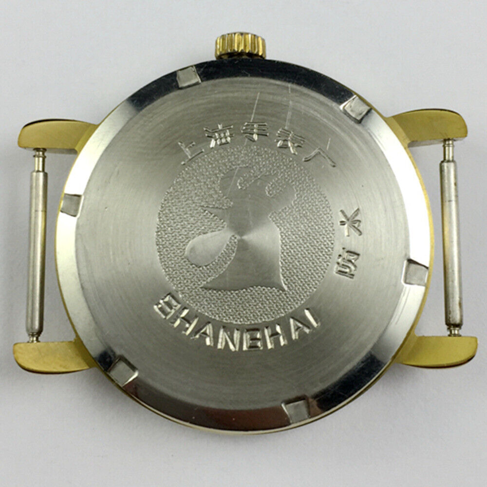 Montre mécanique manuelle SHANGHAI JINJI 17 chiffres romains juifs résistante aux chocs