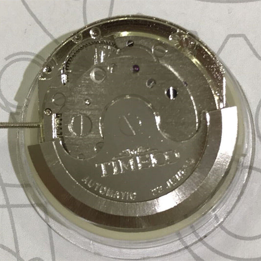 Silver Double Time Zone watch with Moon Phase, automatic mechanical movement by China Made, elegant design.