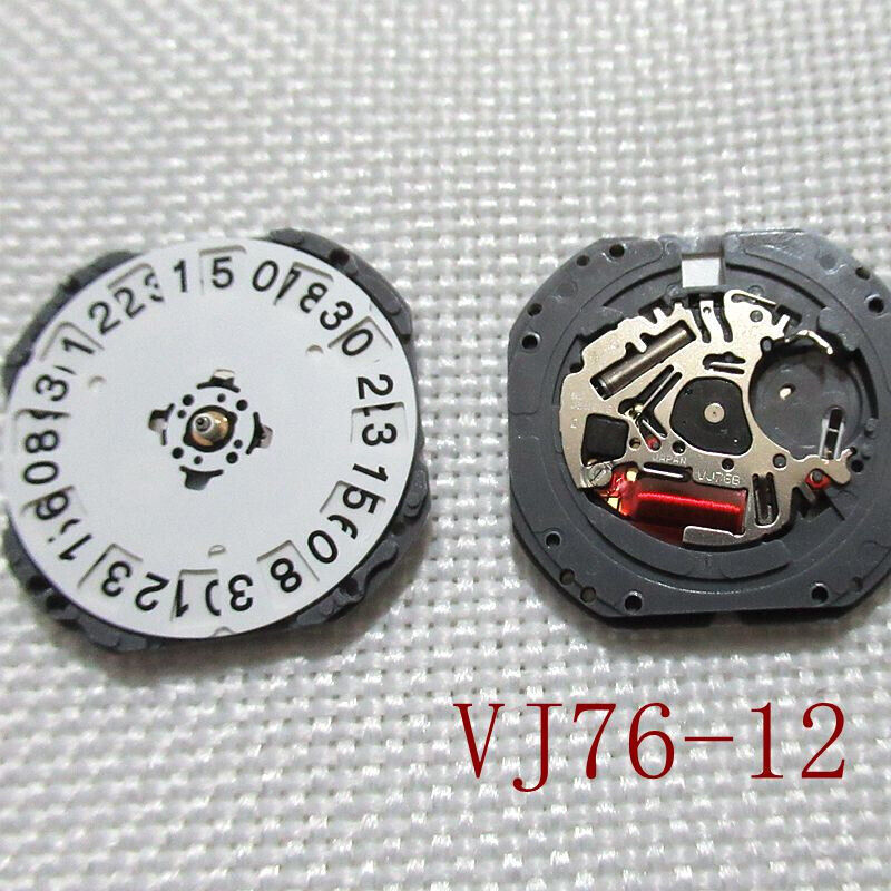 Hattori Epson TMI VJ76 VJ76B Watch Quartz Movement Japan Made Date At 6/12