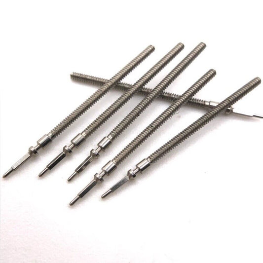 Watch winding stem for ETA 902.002 and 902.101 movements, compatible generic replacement part.
