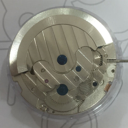 Shanghai brand multifunction automatic watch showcasing mechanical movement and date display at 12 o'clock.