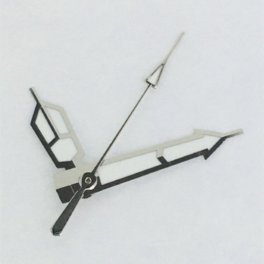 Silver trim classic green lume watch hands for ETA2836/2824 movement, perfect for precise timekeeping accessories.