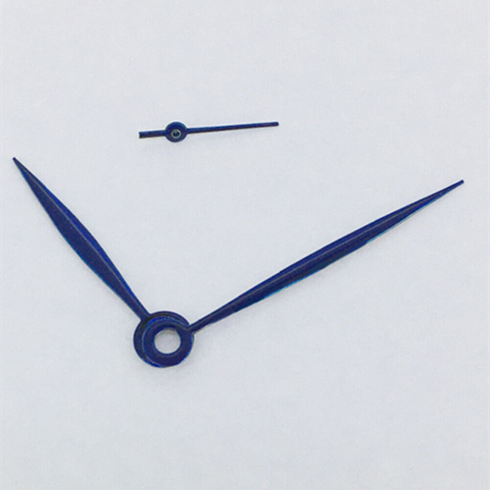 Blue polished NO Lume watch hands for ST3600 movement, stylish upgrade.