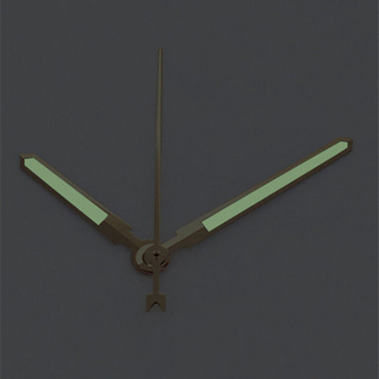 Men's silver-trimmed green luminous watch hands, compatible with Asian 8215/2813/8205 movements, perfect for watch repair.