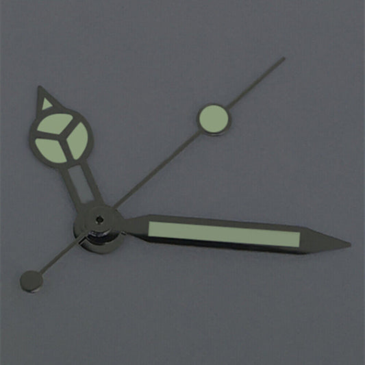 Silver second hand with green luminous tip for ETA2836/2846/2824 watch movement.