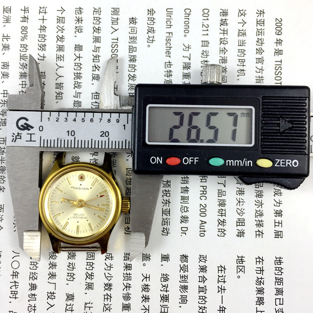 26mm China Liaocheng TAISHAN Manual Mechanical Lady Watch 19 Jews Golden Nail