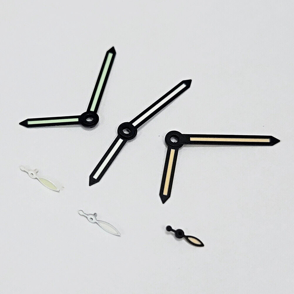 14 mm grüne Leuchtzeiger mit schwarzem Rand für ST3600/ST3620 ETA6497/6498 Uhrwerk