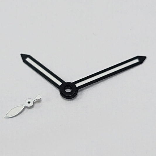 14mm green lume watch hands with black trim for ST3600/ST3620 ETA6497/6498 movement