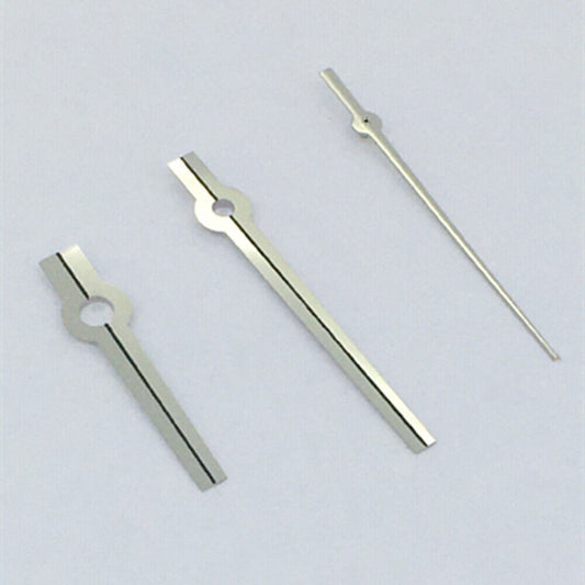 Silver-trimmed black watch hand for Asian 8215/2813/8205 movement, precise fit and style.