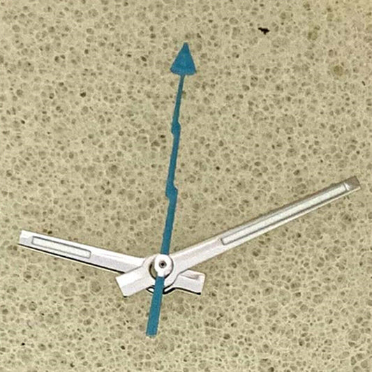 Green lume silver trim watch hands for Miyota 8215/821A, perfect for precise timekeeping upgrades.