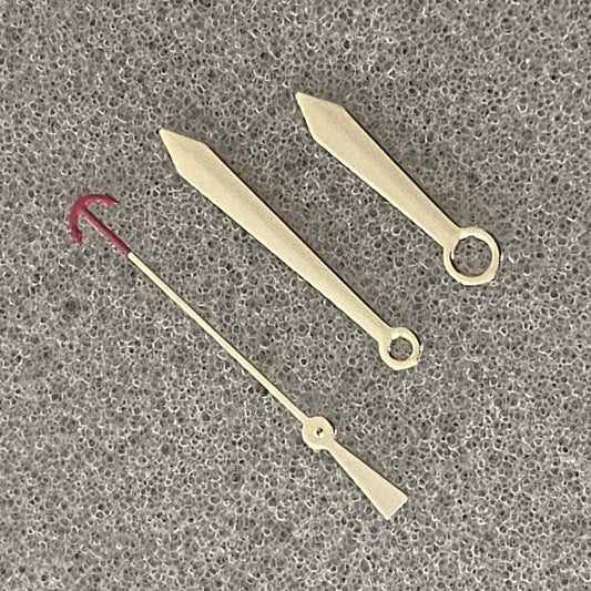 Silver, golden, and rose gold watch hands by Fashion for NH35/NH36/4R/7S movements, no lume.