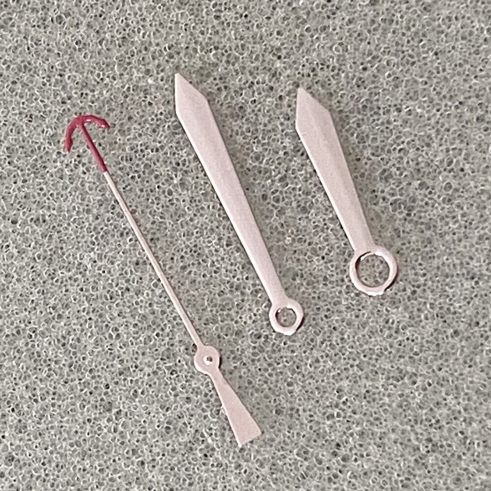 Silver, golden, and rose gold Fashion watch hands set for NH35/NH36/4R/7S movements, no lume, precise fit.