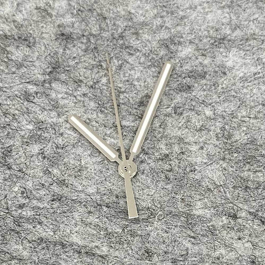 Green luminous watch hands with silver and golden trim, compatible with NH35/NH36/4R36 movements.