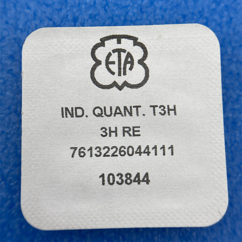 Pièce de montre dorée mate, disque de date, roue de date pour mouvement suisse <tc>ETA</tc>2824-2