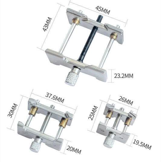 Versatile 3-in-1 Alloy Movement Holder Clamp for watch repairs, compatible with 4040 and 4039 models.