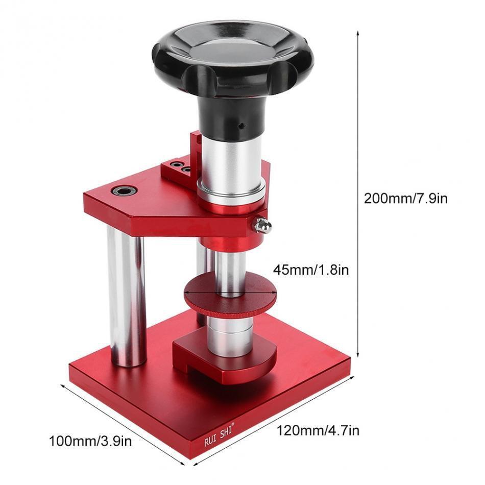 Watch Repair Case Cover Press Tool Pressor Closer Tools with 20 Fittting Dies