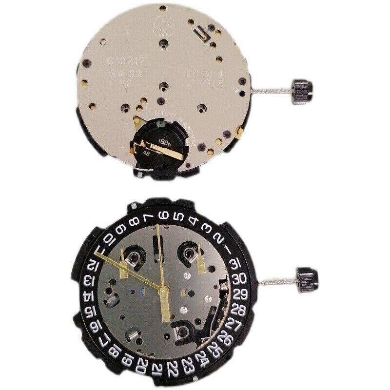 G10.211 quartz watch movement, precise timekeeping component for watch repair and assembly.