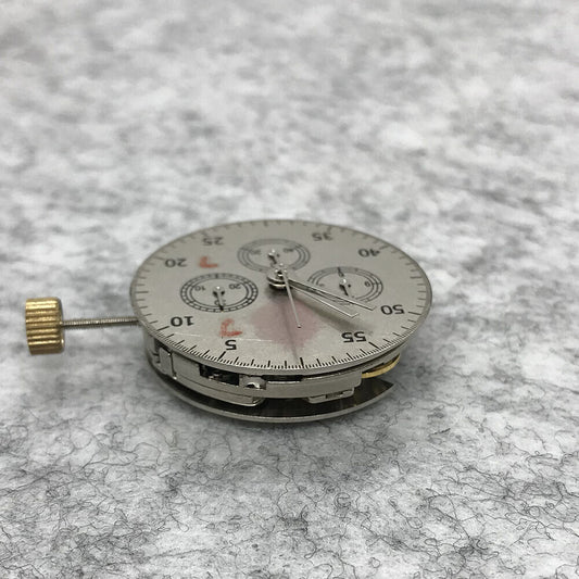 Asian 7750 Automatic chronograph movement showing ETA 7753 configuration with subdials at 3, 6, and 9 o?clock.