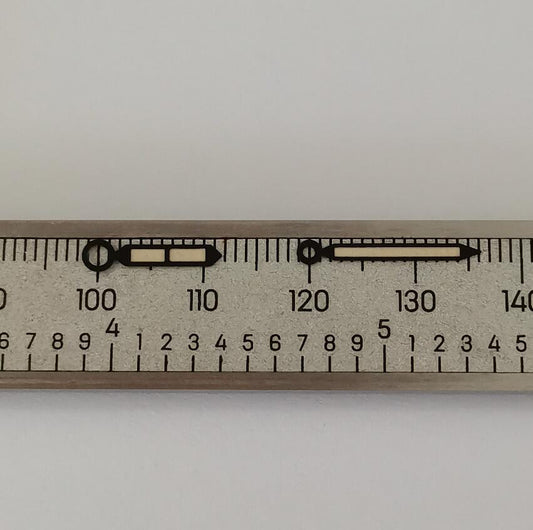 Black-trimmed green lume watch hands for Seagull ST3600/ST3621/ETA6497/6498, precision fit.