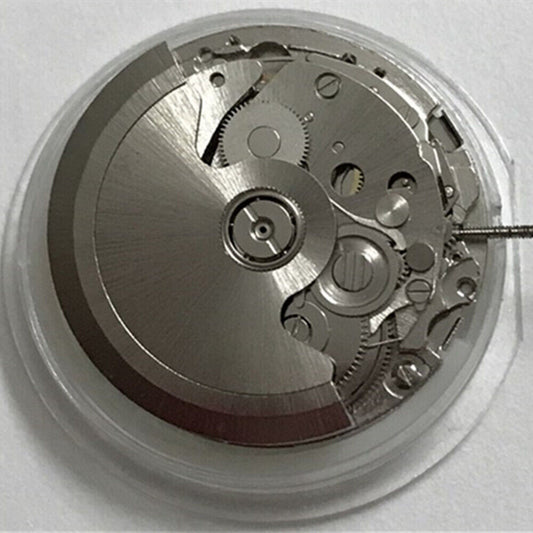 HZ2350 automatic watch movement with calendar, small second at 6, 9, and 12 o'clock positions from