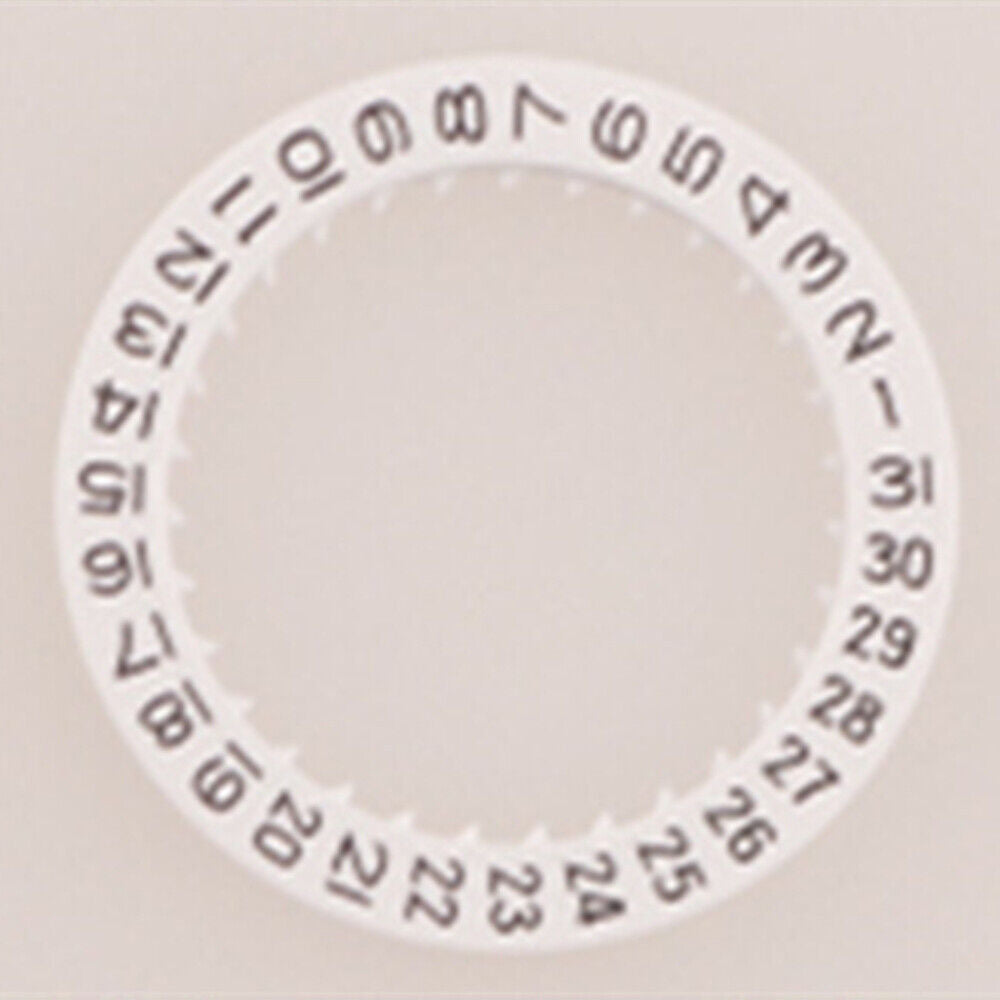 Generic Replacement White Date Disk Wheel Date Wheel for Miyota 8200 Movement