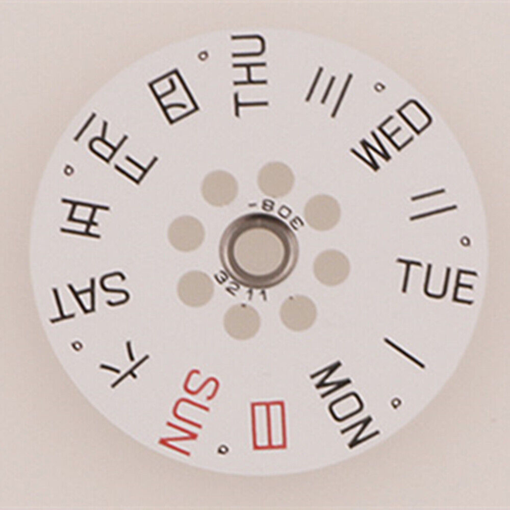 Generic Replacement White Week Disk Wheel Week Wheel for Miyota 8200 Movement