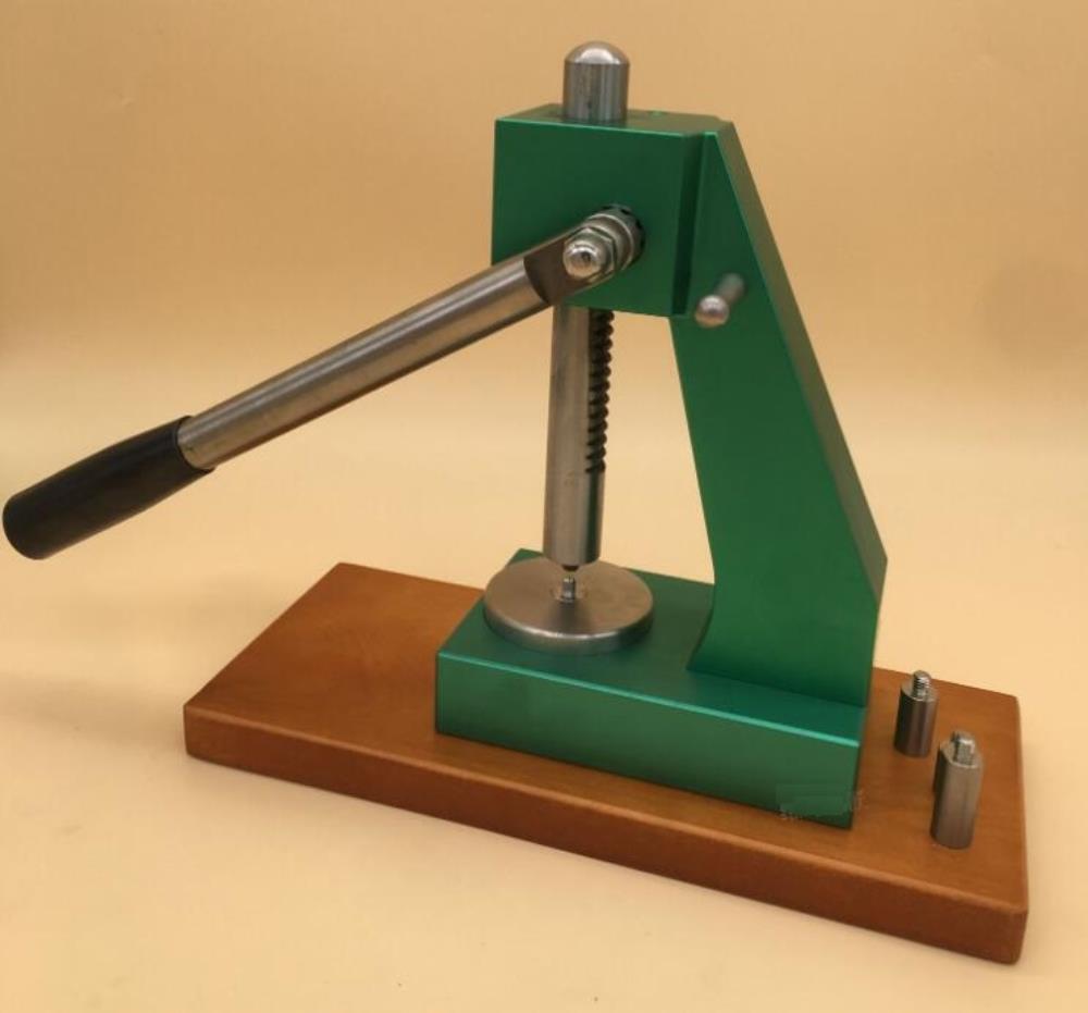 Green Replacement 6173 watch case press tool with mineral glass crystal for accurate watch accessory repairs.