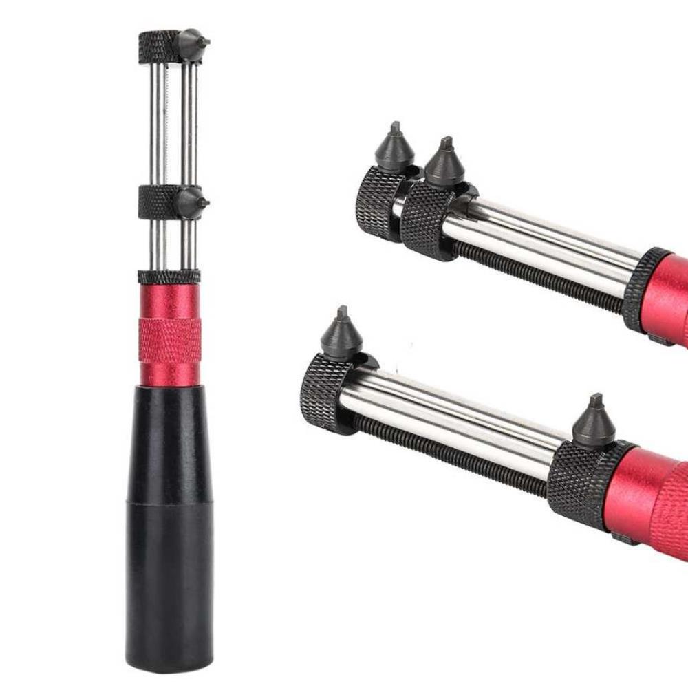 Adjustable Watch Back Case Opener Remover with 4 Spare Dies Watch Repair Tool