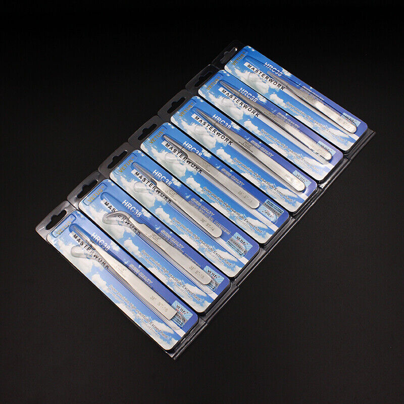 VETUS ST-10 steel anti-magnetic tweezers for precise handling of watch parts and accessories.