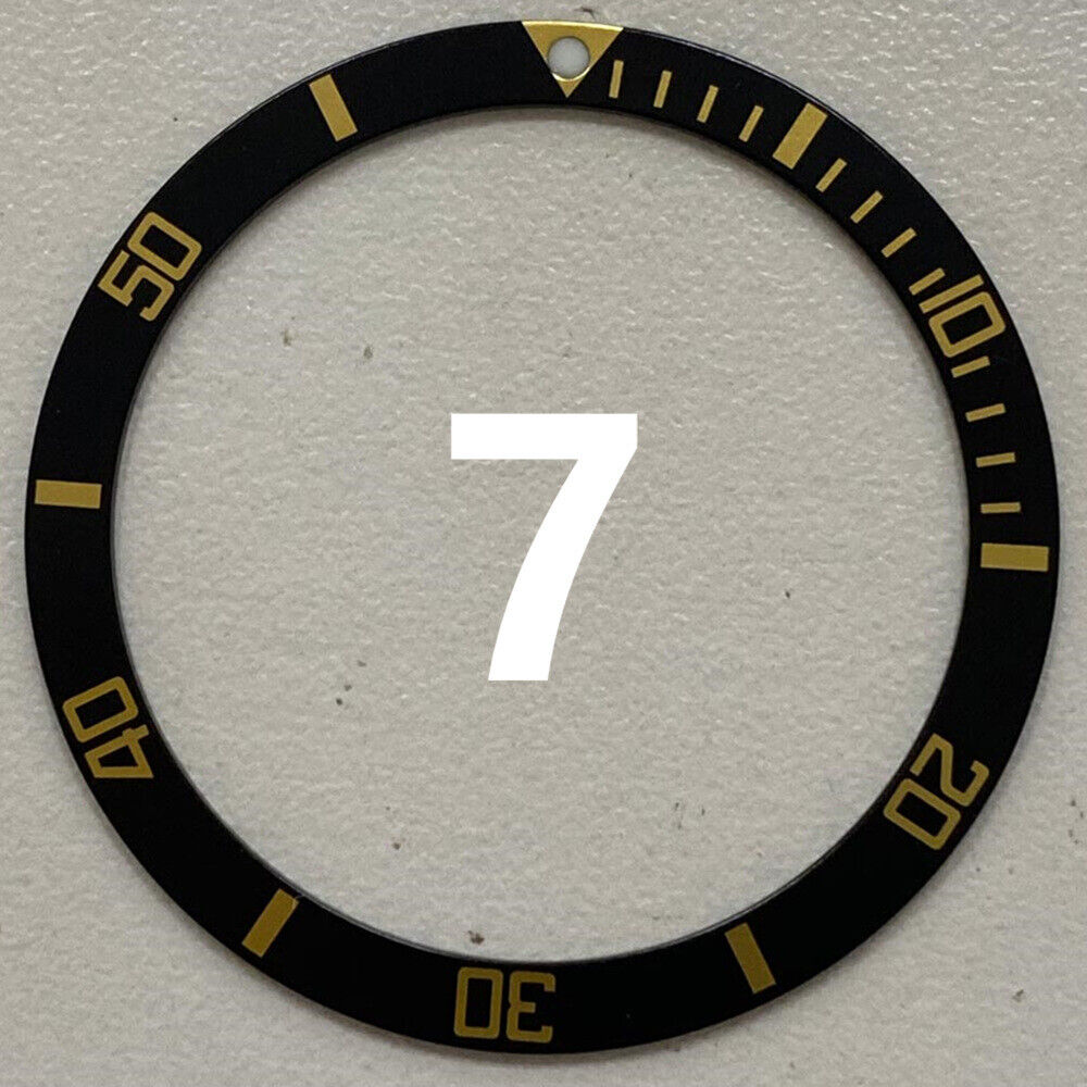 38 mm/31,5 mm mehrfarbige Ziffern-Uhrenlünette aus Aluminium, Uhrenteile