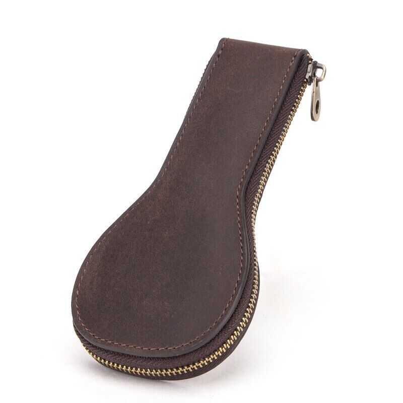 Boîte à montres en cuir à 1 emplacement, pochette de luxe avec fermeture éclair, sac de rangement portable