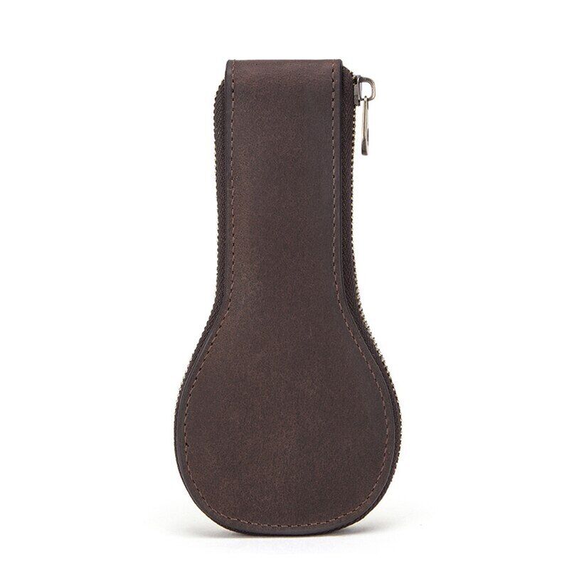 Boîte à montres en cuir à 1 emplacement, pochette de luxe avec fermeture éclair, sac de rangement portable