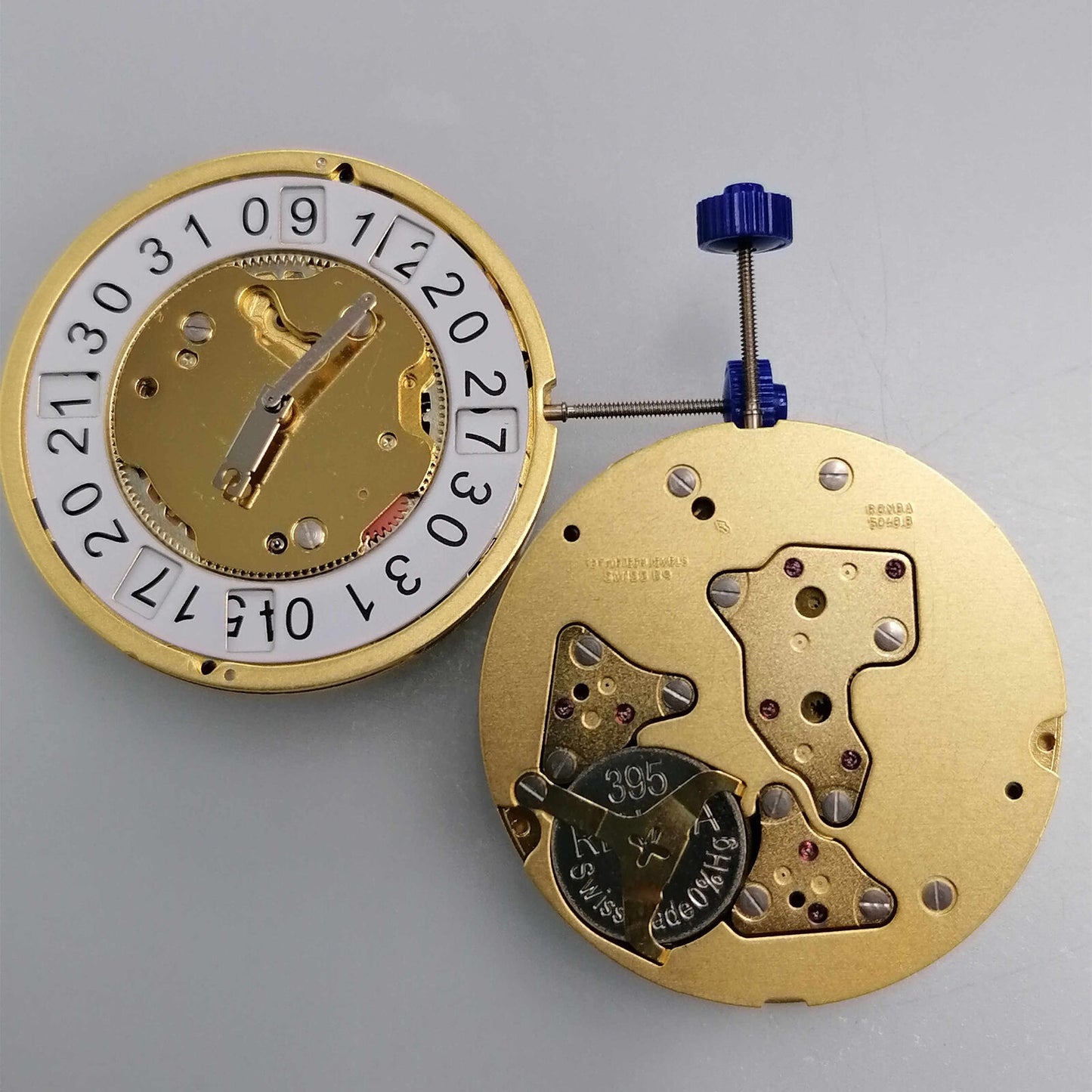 Ronda 5040B 5040.B Quarzuhrwerk, Schweizer Uhrwerk, goldenes Uhrwerk