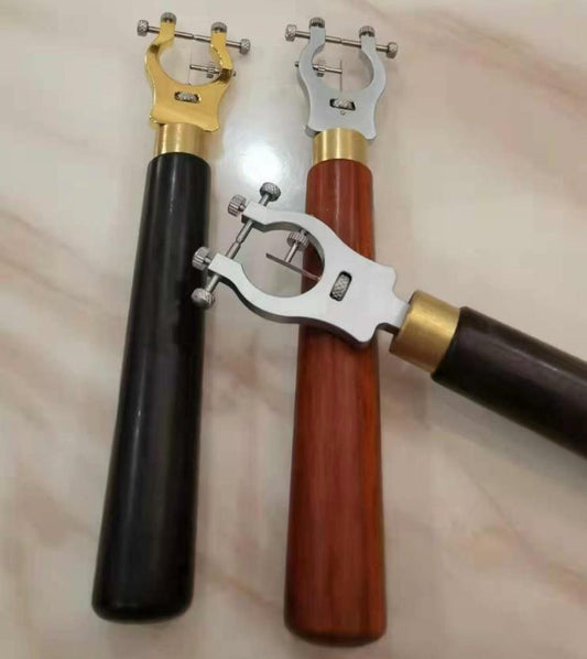 Watch Repair Tool Truing Caliper with steel pivot protector for precise watch adjustment.