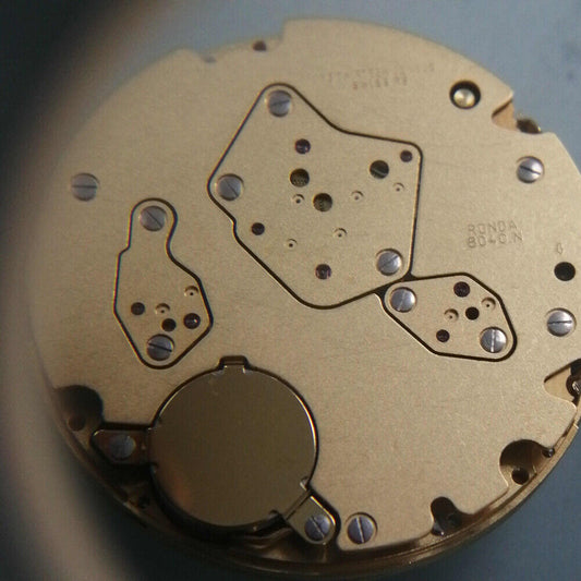 Ronda 8040N Swiss quartz watch movement with precise timekeeping for watch accessories.