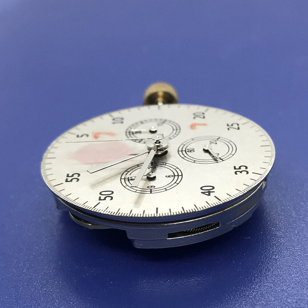 Asian 7750 automatic chronograph movement with ETA 7753 layout featuring three subdials at 3, 6, and 9 o?clock positions.