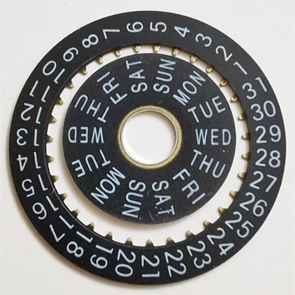 Black Date Disk Wheel Wheel Date Wheel Generic for China Made 7750 Movement